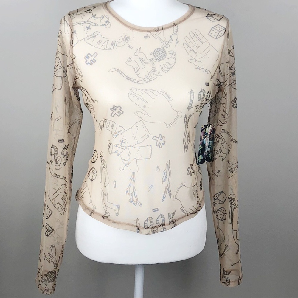 💥TRANSPARENT SHIRT DESIGNS F21 TO WOMEN ! NWT